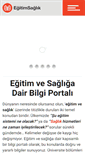 Mobile Screenshot of egitimsaglik.com